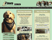 Tablet Screenshot of pawspetresorts.com